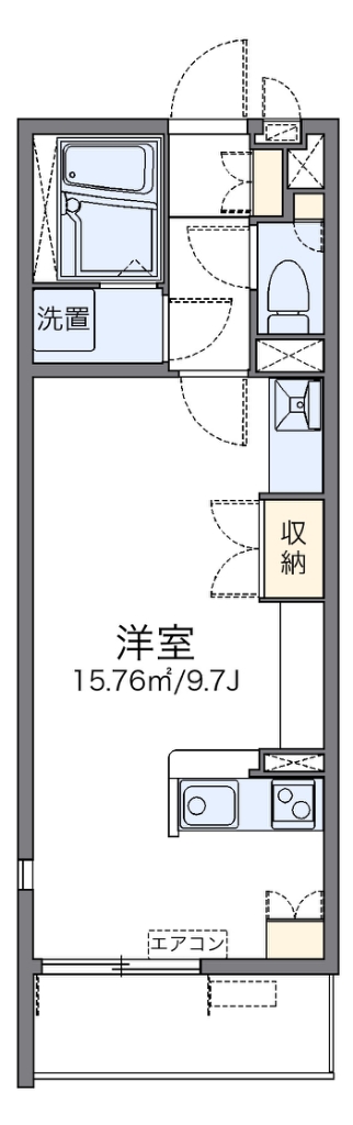 レオネクスト藤 201号室 間取り