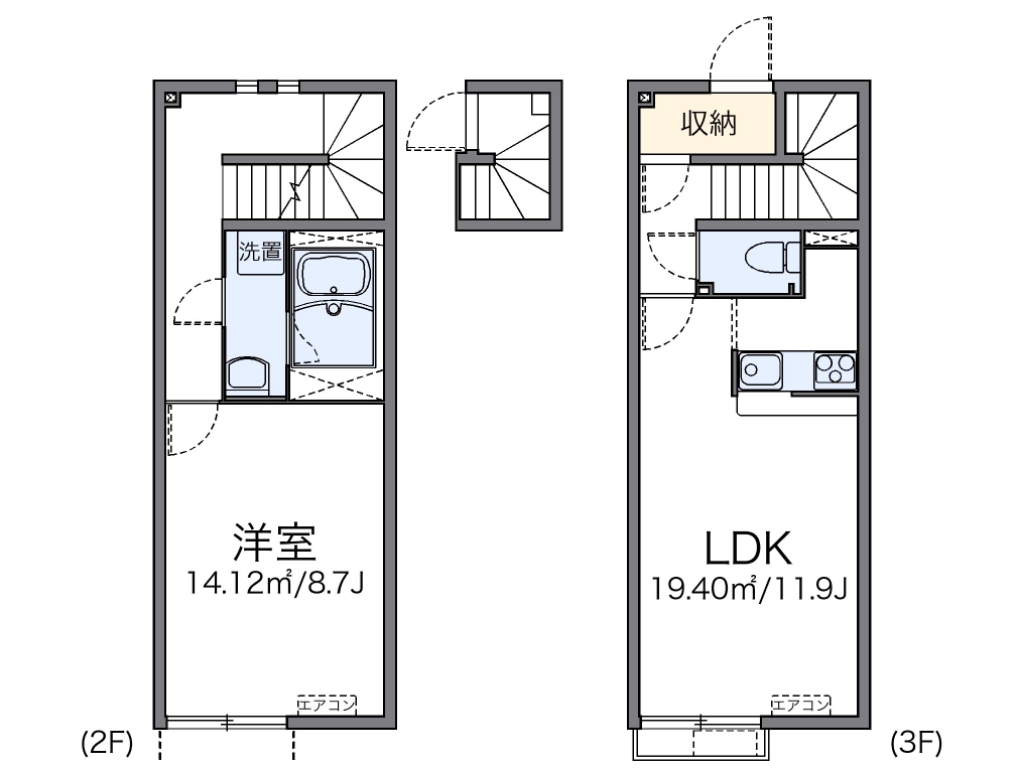 レオネクスト壽光Ⅲ 215号室 間取り