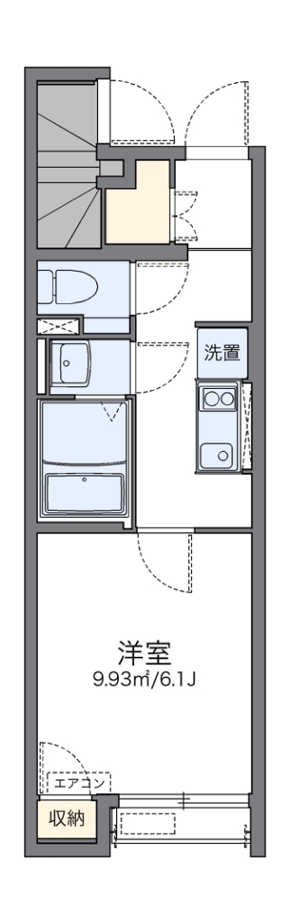 レオネクストＬｕｃｅ　ｄｉ貫井 102号室 間取り