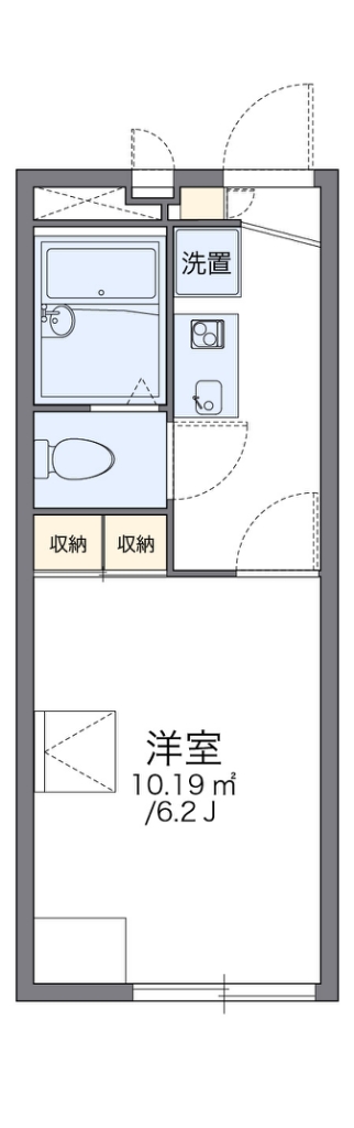 レオパレスＦＲＯＮＴＩＥＲ 201号室 間取り