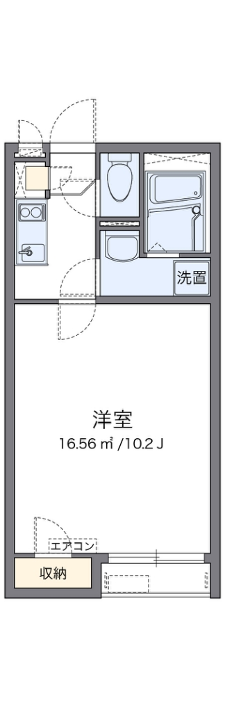 クレイノエストカーサ 203号室 間取り