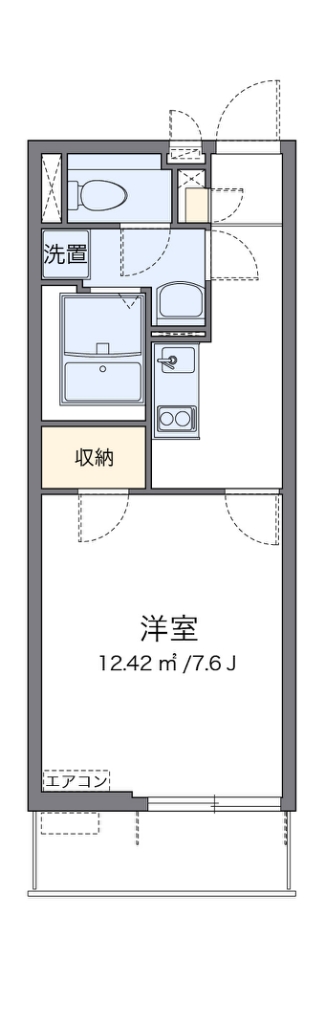 クレイノグラシアス　ツー 303号室 間取り