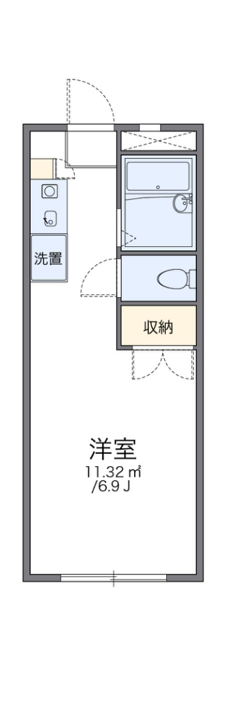 レオパレスＡＮＮＥＸＥＧＡＷＡ 309号室 間取り