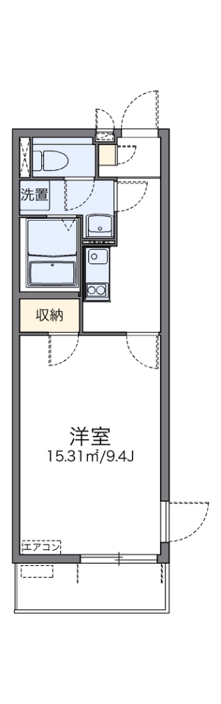 レオネクスト和光南ＭＳ 402号室 間取り