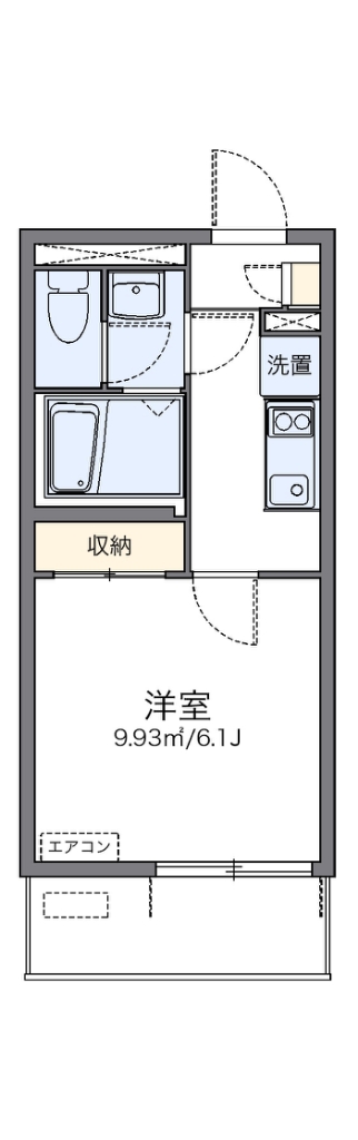 レオネクストＮＩＳＨＩＧＡＩⅢ 104号室 間取り