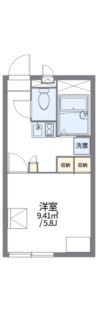 レオパレスとあむ 205号室 間取り