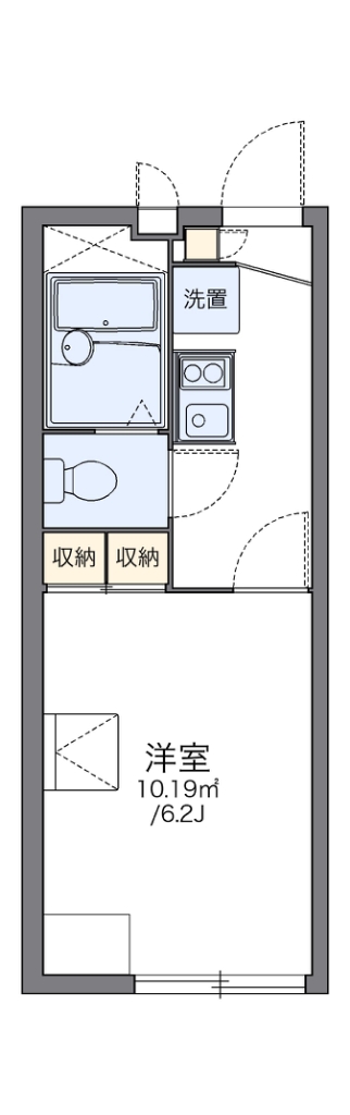 レオパレス原 208号室 間取り