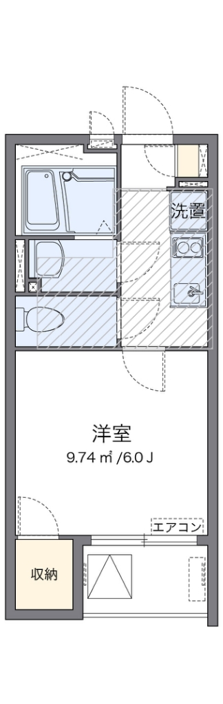 ミランダオカムラハイツ４ 302号室 間取り