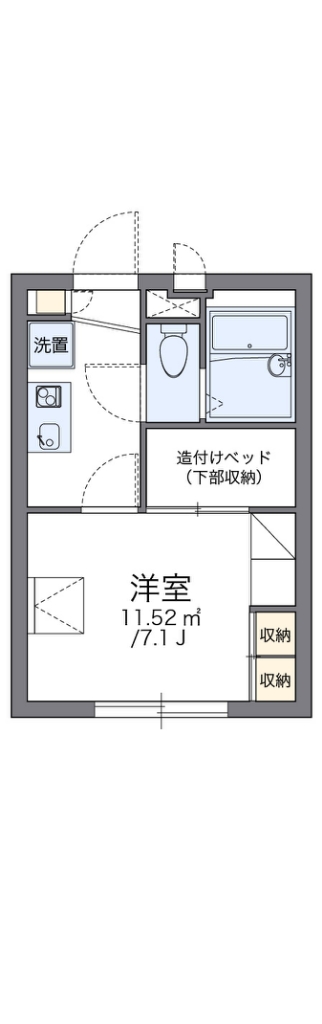 レオパレスさくらハイム 202号室 間取り