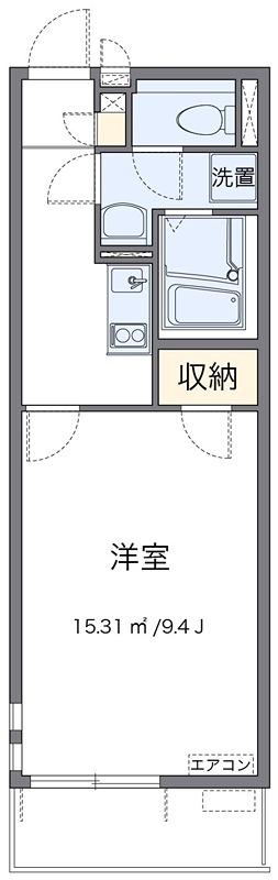 ドミール青梅 104号室 間取り
