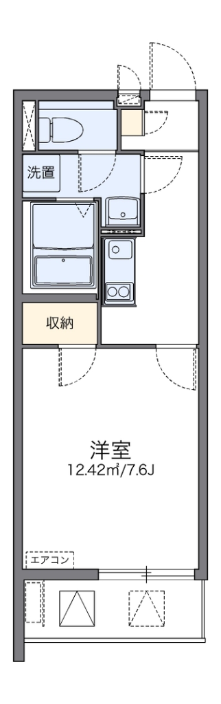 レオネクスト和光南ＭＳ 203号室 間取り