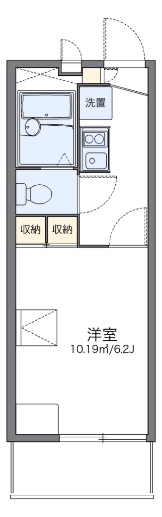 レオパレスグランドパレス春日部 209号室 間取り