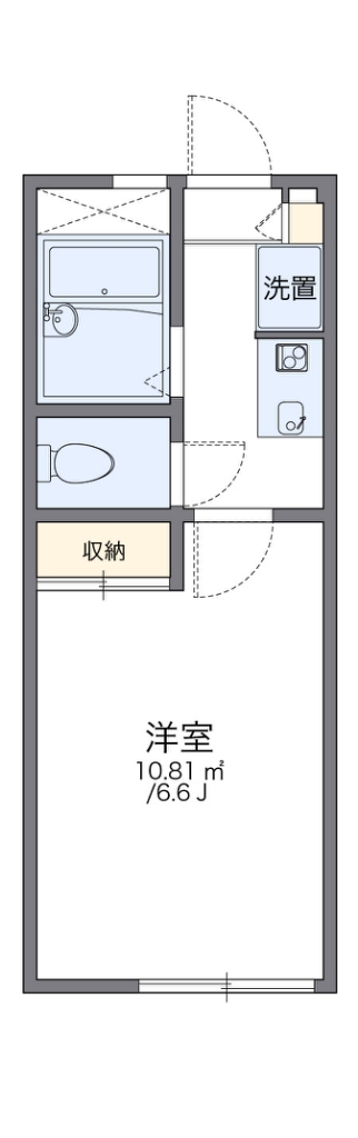 レオパレスＲａｆｆｉｎｅｅ 207号室 間取り