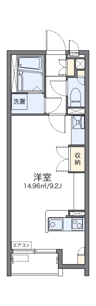 レオネクストマリンゴールド 203号室 間取り