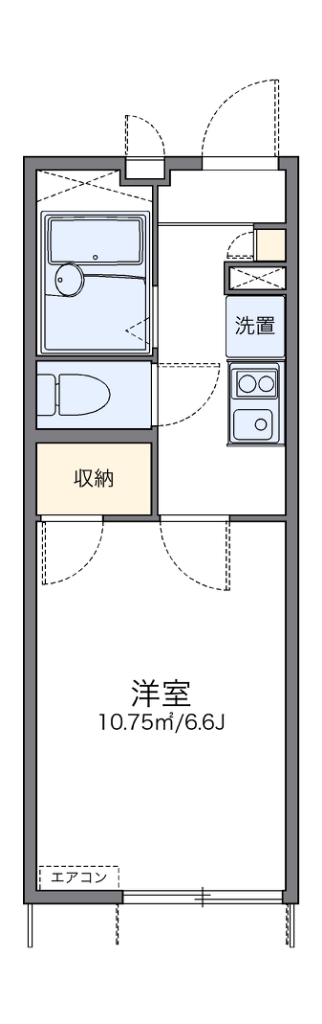 レオパレスサンシャイン貫井北 105号室 間取り