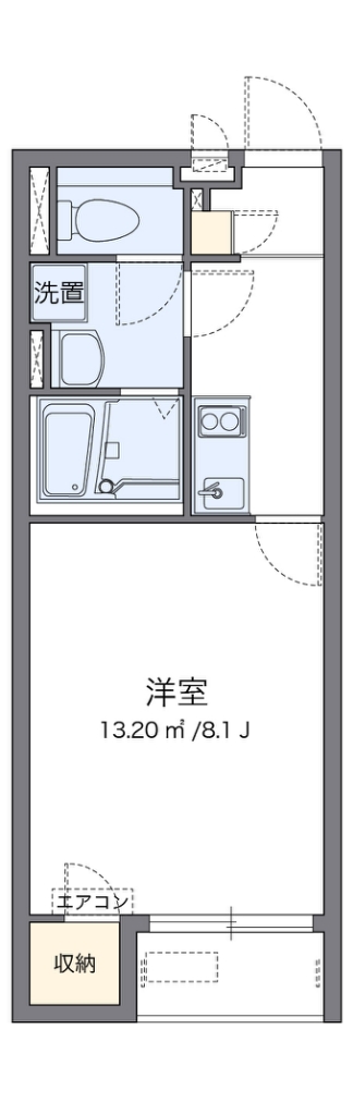 レオネクストレーブウィン 203号室 間取り
