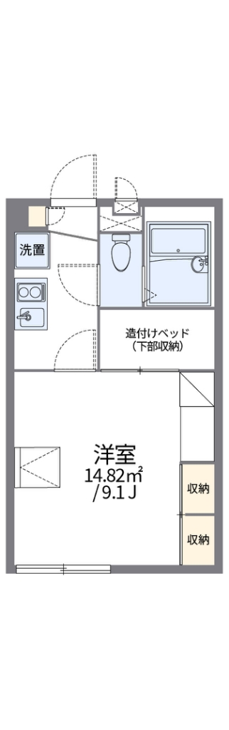 レオパレスルミエール 204号室 間取り