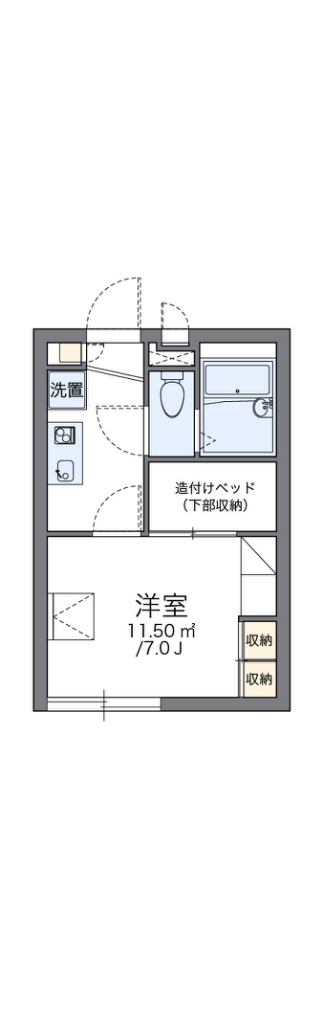 レオパレスフロンティア 204号室 間取り