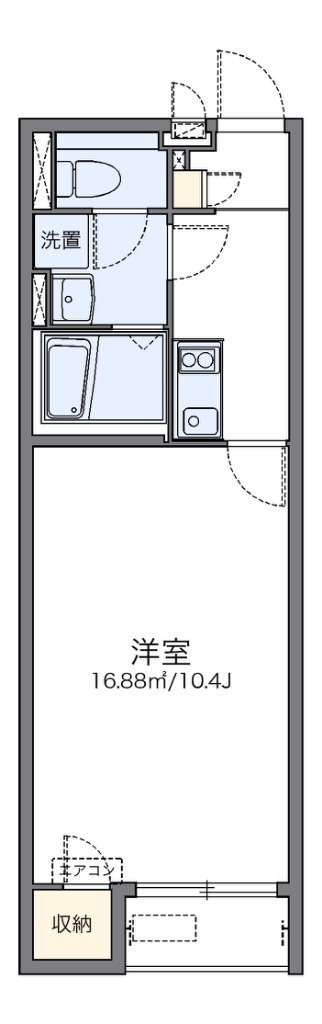 レオネクストグリーチネ 205号室 間取り