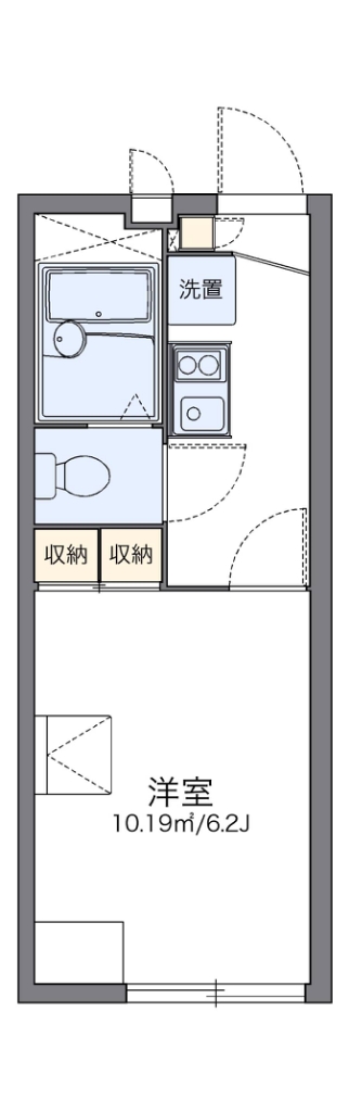 レオパレスＭａｋｅａｒｒｏｗ 207号室 間取り