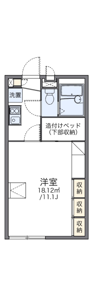 レオパレスＶＥＮＴＶＥＲＴ 205号室 間取り
