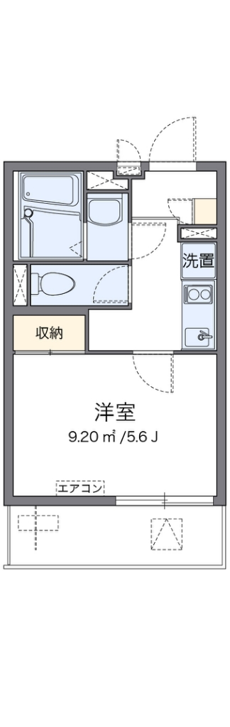 クレイノウィステリアⅣ 104号室 間取り