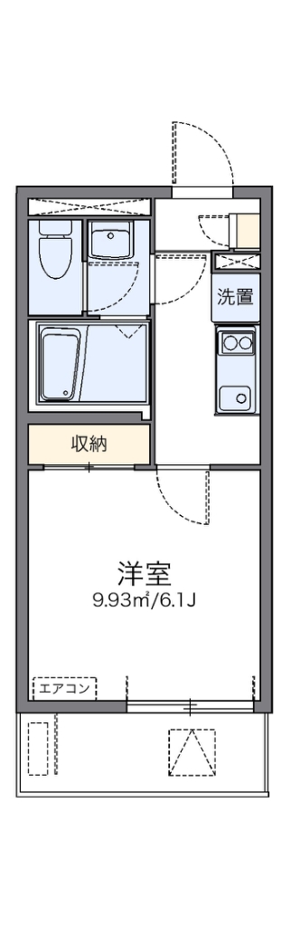 レオネクストＮＩＳＨＩＧＡＩⅢ 108号室 間取り
