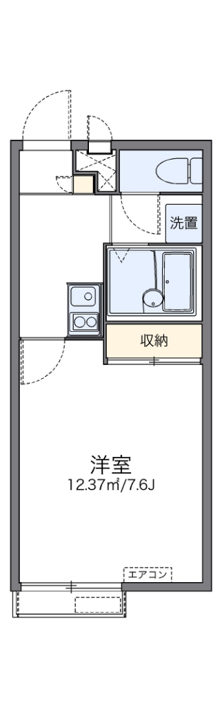 レオパレスけやき通りハイツ 204号室 間取り
