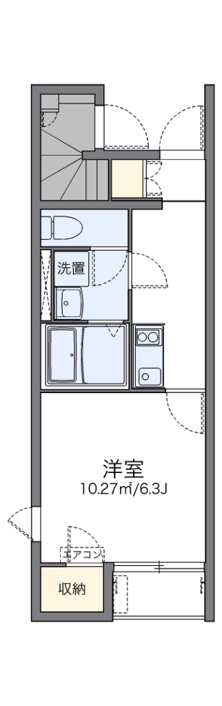 レオネクストセレーネ 104号室 間取り