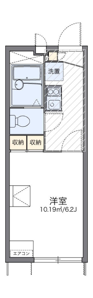 レオパレス陽光台 109号室 間取り