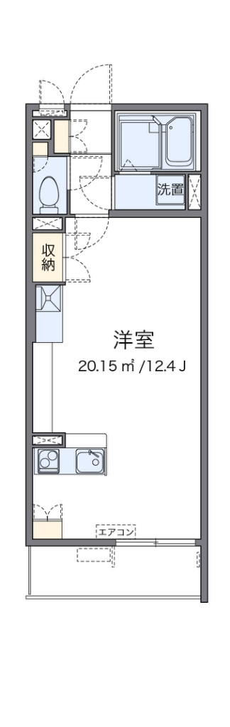 レオネクストプロムナード 302号室 間取り
