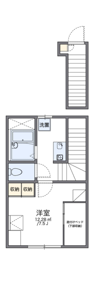 レオパレスフィオリーナ 204号室 間取り