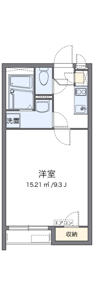 クレイノファースト東原 202号室 間取り