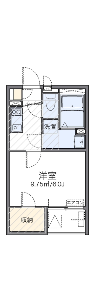 レオネクストドウェル　藤沢 202号室 間取り