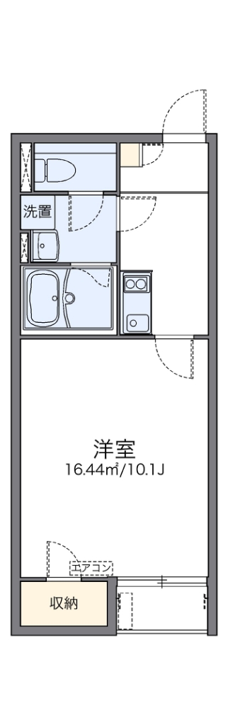 レオネクスト晋 106号室 間取り