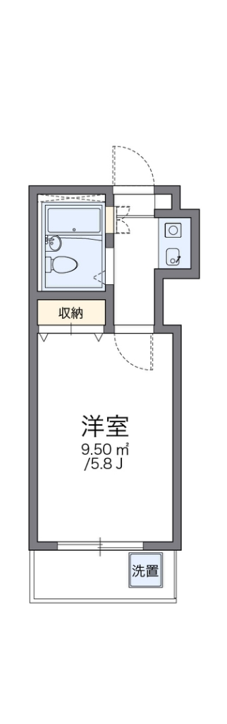 レオパレス吉川第７ 202号室 間取り