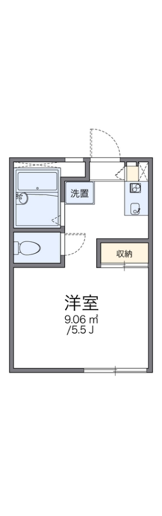 レオパレスグローリー 203号室 間取り
