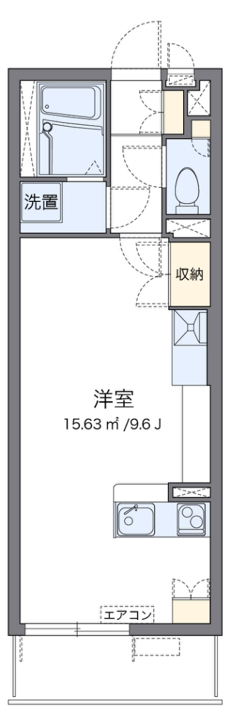 レオネクストユーカリ 103号室 間取り