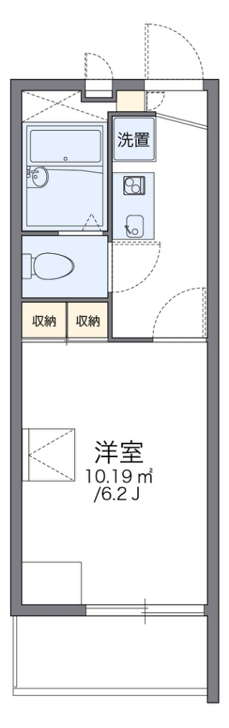 レオパレス友愛 301号室 間取り