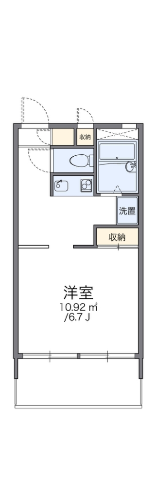 レオパレスシリウス戸田 212号室 間取り