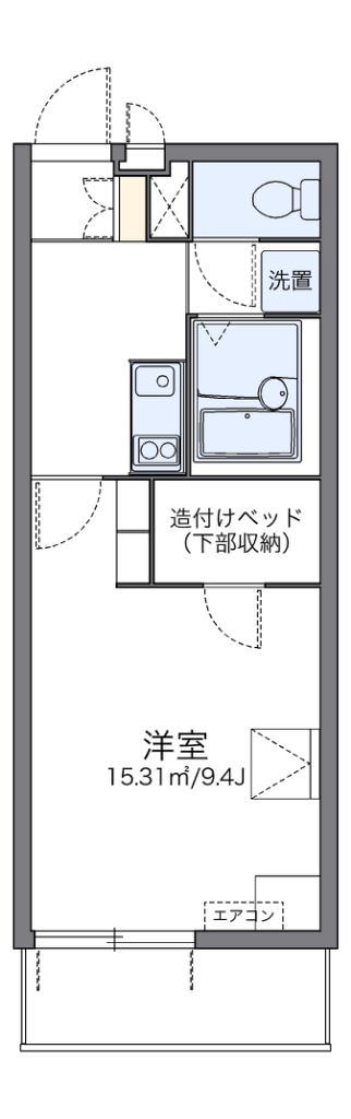 レオパレスグリーンパイン松本 306号室 間取り
