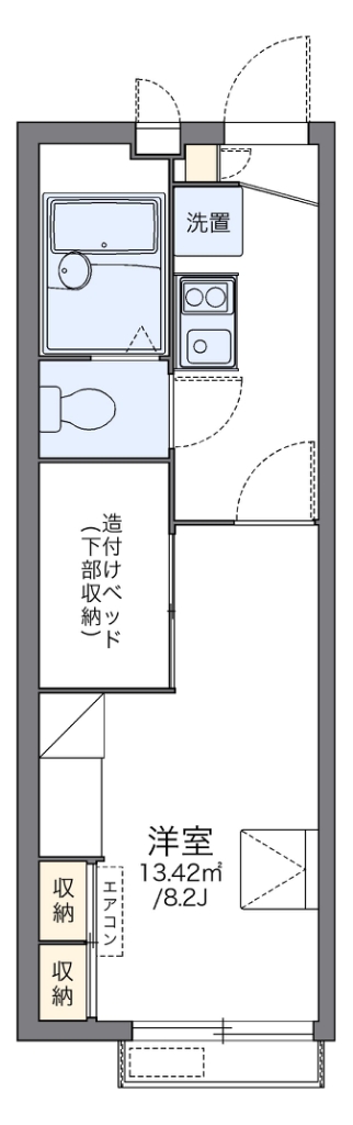 レオパレス武蔵野第３ 203号室 間取り