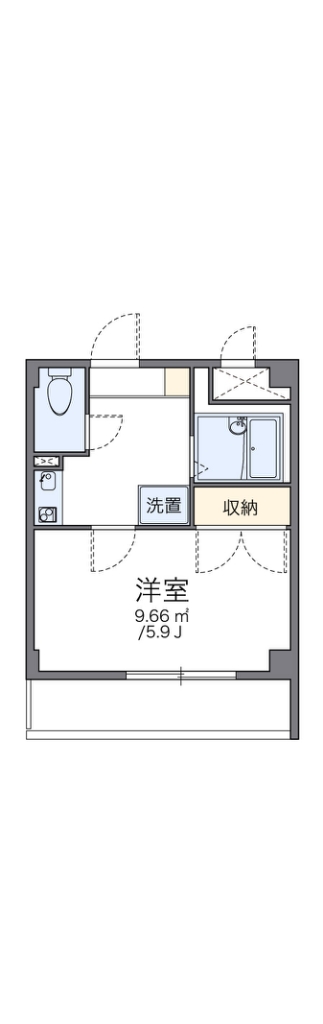 レオパレス楠 405号室 間取り