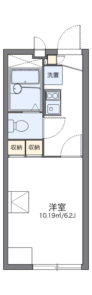 レオパレスフォンティーヌ 202号室 間取り