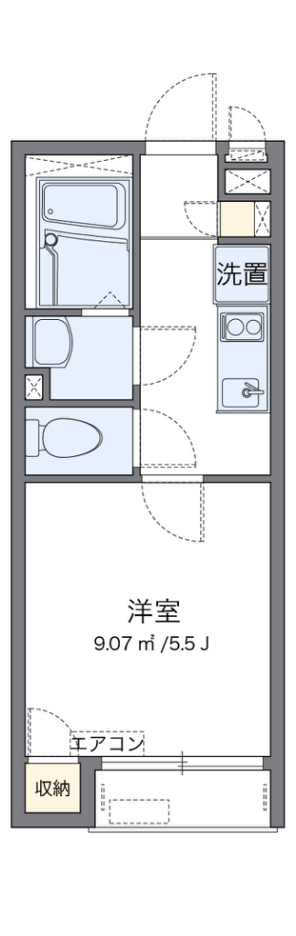 レオネクストグランデ上大岡 204号室 間取り