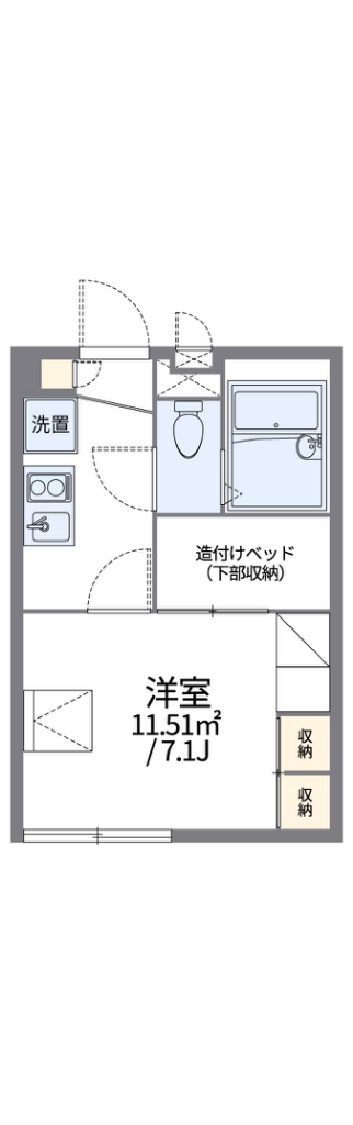 レオパレス杉山 206号室 間取り