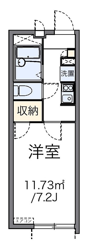  和泉 104号室 間取り