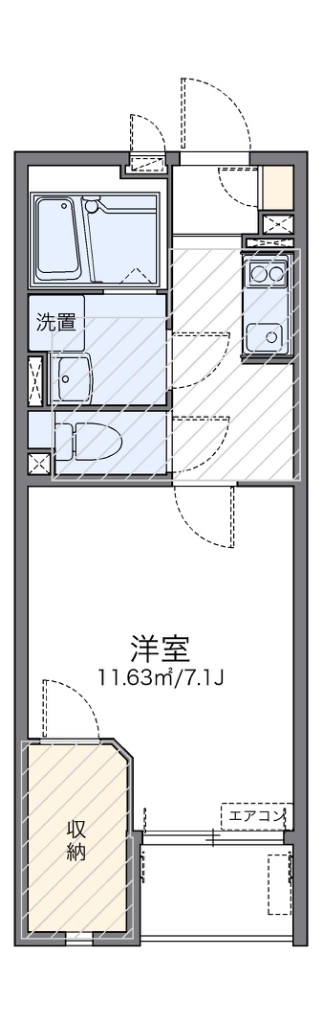 レオネクストシードオオタ 102号室 間取り