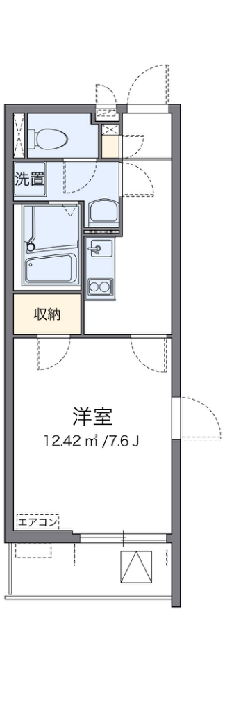 クレイノウィステリア 301号室 間取り