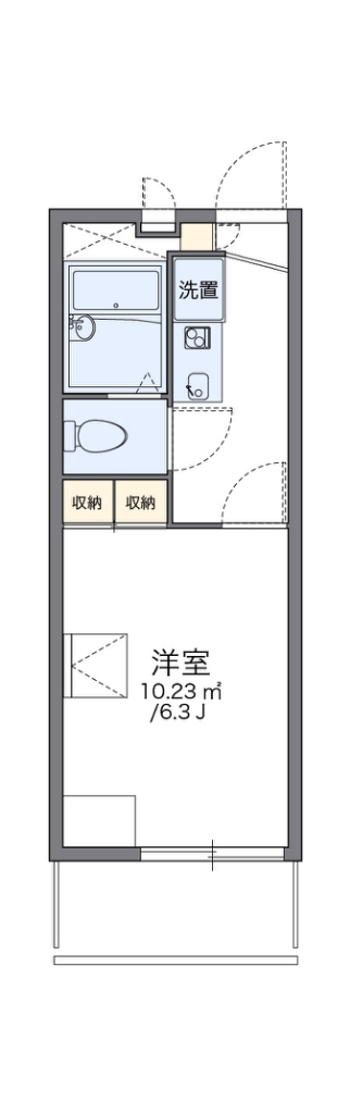 レオパレス光が丘 104号室 間取り